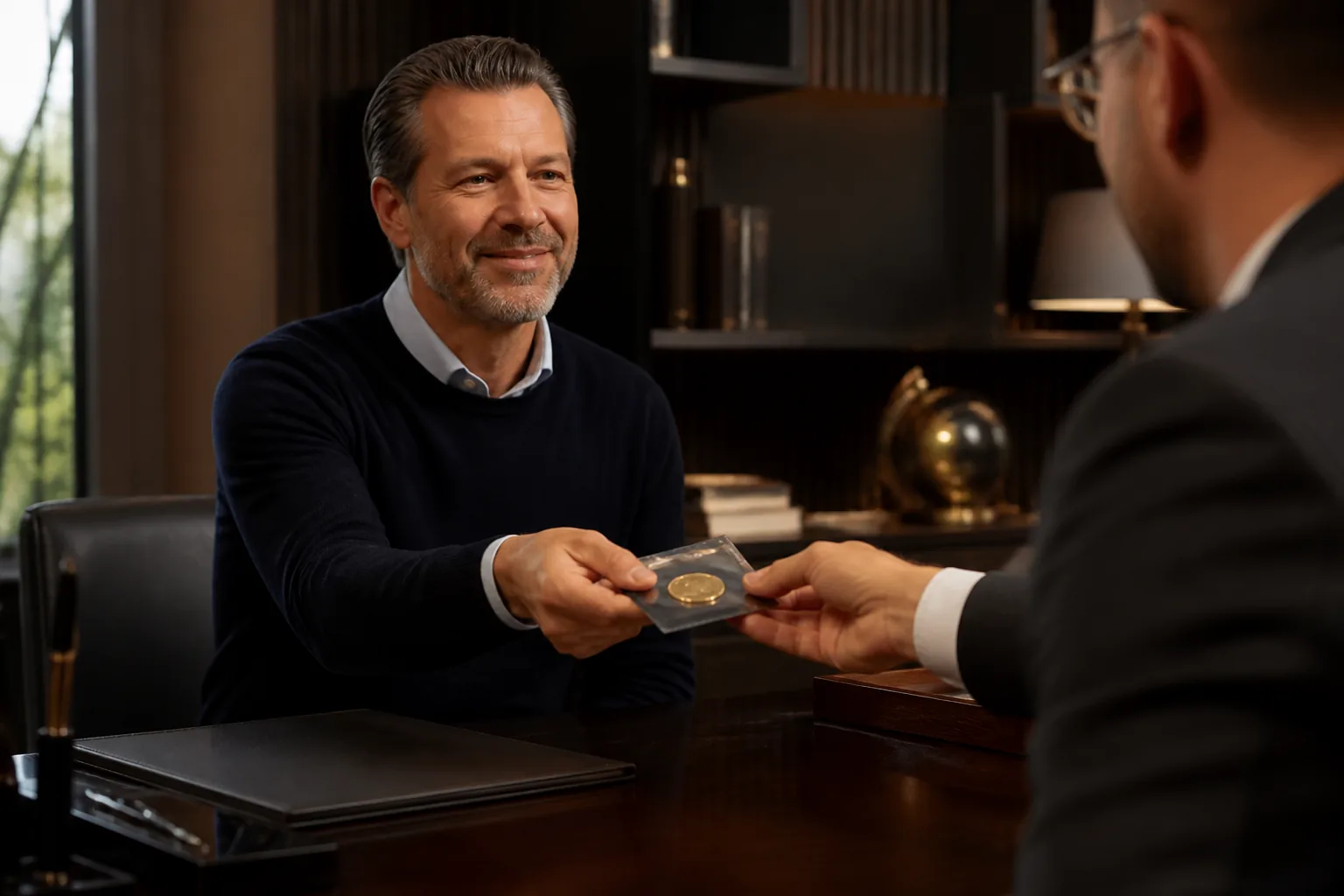 Client receiving bullion order