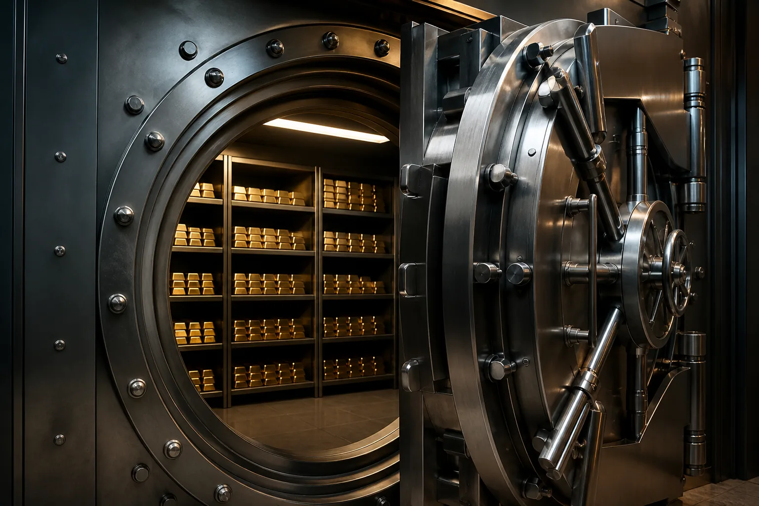 Secure vault storage aesthetic