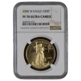 2000 NGC PF-70 1 oz American Gold Eagle Proof Coin | Perfect Grade Certified Gold Eagle