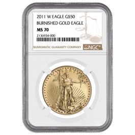 2011-W NGC MS-70 1 oz American Gold Eagle Burnished Coin