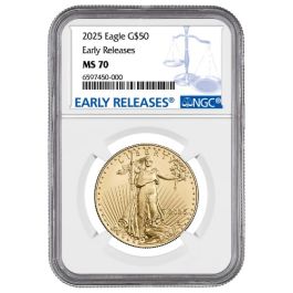 2025 NGC MS-70 Early Release 1 oz American Gold Eagle Coin