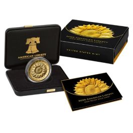 2025-W 1 oz American Liberty - Sunflower High Relief Proof Gold Coin w/Box & COA