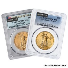 PCGS PR-70 1 oz American Gold Eagle Proof Coin - Random Year
