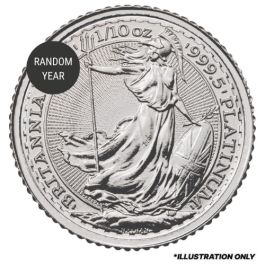 1/10 oz Britannia Platinum Coin - Random Year