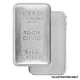 1/10 oz Platinum Bar - Design Our Choice