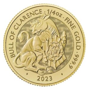 1/4 oz Gold Bull of Clarence, Royal Tudor Beasts Serie 2023
