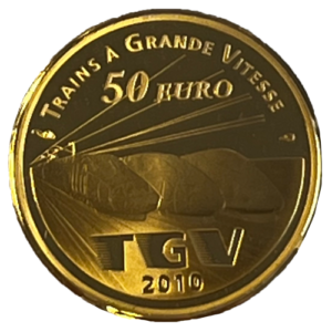 1/4 oz Gold France Lille Europe Train Station 2010