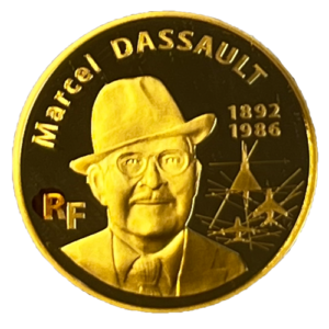 1/4 oz Gold France Marcel Dassault 2010