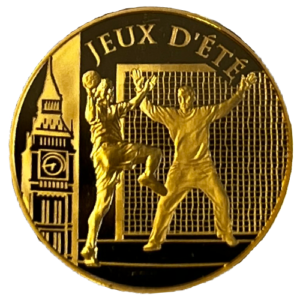 1/4 oz Gold France Olympics Handball 2010