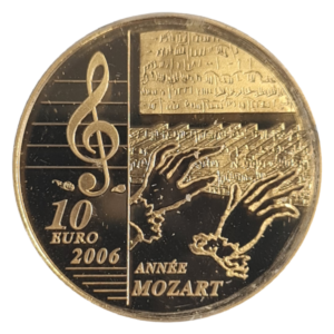 1/4 oz Gold Frankreich Mozart 2006