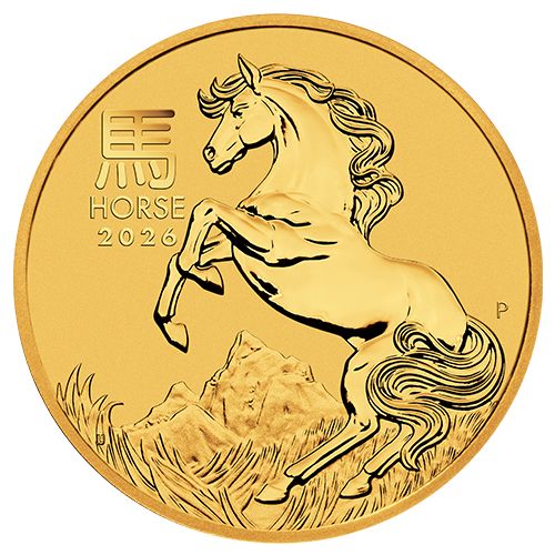 1/4 oz Gold Horse 2026, Lunar Series III