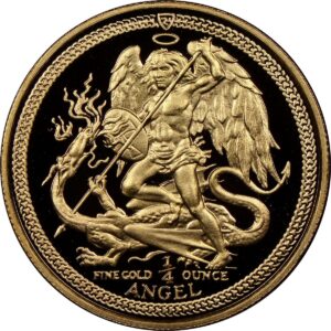 1/4 oz Gold Isle of Man Angel