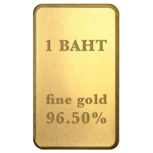 1 Baht Gold Bar - various manufacturers