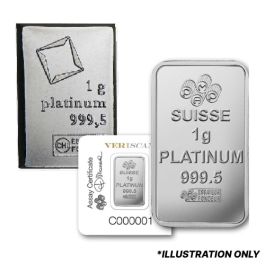 1 Gram Platinum Bars - Design Our Choice