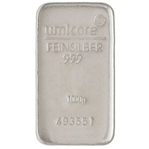 1 kg Silver Bar - diverse manufacturers