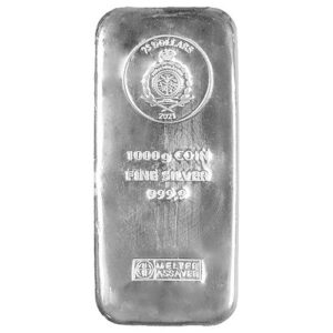 1 kg Silver Coin Bar, various manufacturers