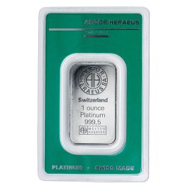 1 oz Argor-Heraeus Platinum Bar