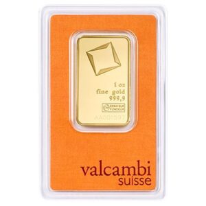 1 oz Gold Bar Valcambi