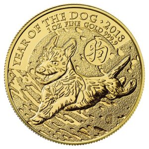 1 oz Gold Dog 2018, Lunar Series UK