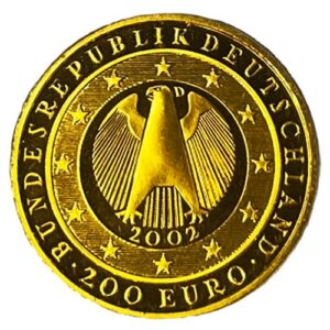 1 oz Gold Euro Germany Currency Union 2002