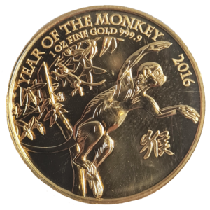 1 oz Gold Monkey 2016, Lunar Series UK