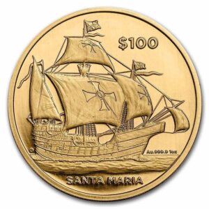 1 oz Gold Santa Maria Schiff 2022