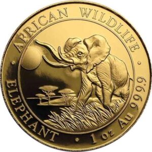 1 oz Gold Somalia Elefant 2016