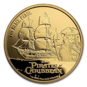 1 oz Gold The Black Pearl Pirates of the Caribbeans 2021 Erstausgabe