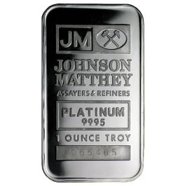 1 oz Johnson Matthey Platinum Bar