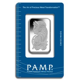 1 oz Pamp Suisse Platinum Bar - In Assay