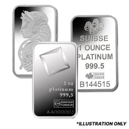 1 oz Platinum Bars - Design Our Choice