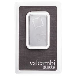 1 oz Valcambi Platinum Bar - In Assay