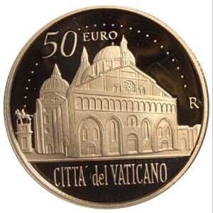 13,7 Gramm Goldeuro Vatikan Basilika des Heiligen Antonius von Padua