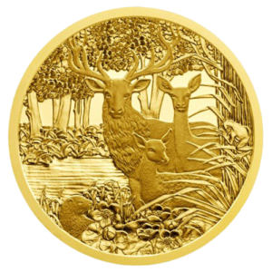 16 g Gold Euro Der Rothirsch