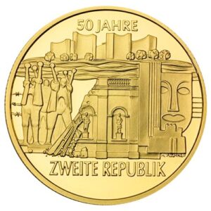16g gold 50 years of the Second Republic 1995