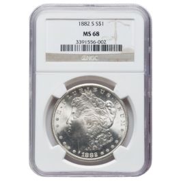 1882-S NGC MS-68 Morgan Silver Dollar Coin