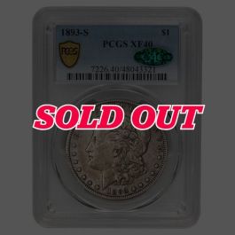 1893-S US Morgan Silver Dollar PCGS XF-40