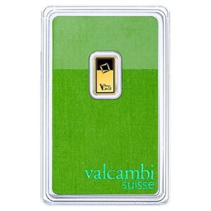 1g Gold Bar Valcambi GreenGold