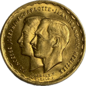 20 Francs Gold Luxembourg 1953