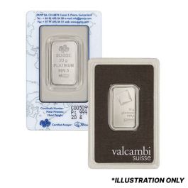 20 Gram Platinum Bars - Design Our Choice
