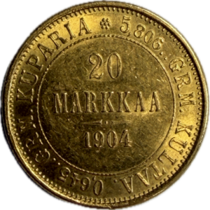 20 Markkaa Gold Finland 1904