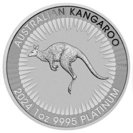 2024 1 oz Australian Platinum Kangaroo Coin BU