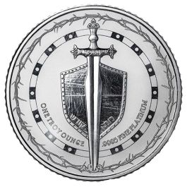 2024 1 oz Sword of Truth Reverse Proof Platinum Coin