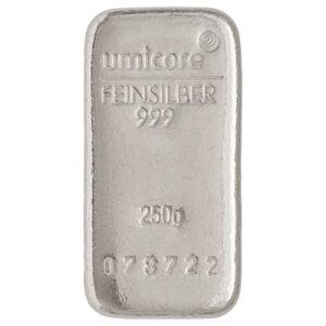 250g Silver Bar - diverse manufacturers