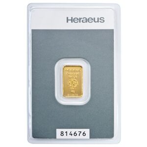 2g Gold Bar Heraeus