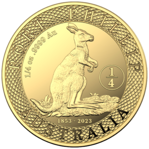 4 x 1/4 oz Gold Australien Set Port Phillip Gold Pattern