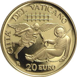 5,5 Gramm Goldeuro Vatikan Apostelgeschichte