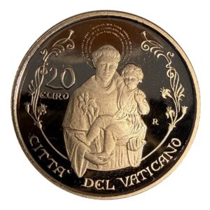 5,5 Gramm Goldeuro Vatikan Basilika des Heiligen Antonius von Padua