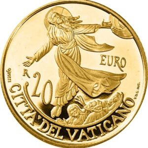 5,5 Gramm Goldeuro Vatikan Christi Himmelfahrt