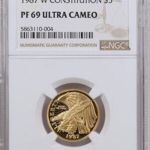 5 Dollar Gold USA Verfassungsjubiläum NGC PF 69